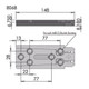 Bessacarr A Class Motorhome Mirror Arm Wedge Bracket Length 148mm 