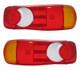 Elddis Majestic Motorhome Rear Back Tail Light Lens Only Pair