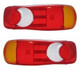 Fiat Ducato Chassis Cab Rear Back Tail Light Lamp Lens Only Pair 2011 Onwards