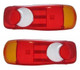 Iveco Daily Chassis Cab Rear Back Tail Light Lamp Lens Only Pair 2006 Onwards