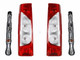 Peugeot Expert Rear Back Tail Light With Bulb Holder Pair 2007-4/2017 Genuine