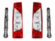 Fiat Scudo Rear Back Tail Light With Bulb Holder Pair 2007-4/2017 Genuine