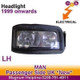 Man Lion S City & Comfort Headlight Headlamp Manual Levelling N/S Left 1996>