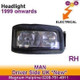 Man Lion S Coach Headlight Headlamp Electric Levelling O/S Right 1996>