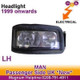 MAN Lion's Bus & Coach Headlight Headlamp Manual Adjust N/S Left 1999 Onwards
