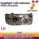 Daf XF95 Xenon Headlight Lamp With Indicator Manual (LHD) O/S Left 2002-2006