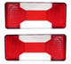 Iveco Eurocargo Rear Back Tail Light Lamp Lens Only Universal Fit 2006> Pair