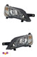 Ace Motorhome Headlight Lamp With LED DLR Chrome Pair Genuine 2014>