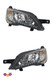 Adria Motorhome Headlight Lamp With LED DLR Chrome Pair Genuine 2014>