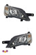 Auto Cruise Motorhome Headlight Lamp With LED DLR Chrome Pair Genuine 2014>