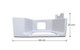 MAN TGS Lower Step Plate Surround Housing Right Primed 2007-2013