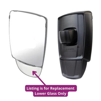 Kramer Heavy Duty Rear View Twin Mirror Glass Lower Mekra 40.1009.402 ...