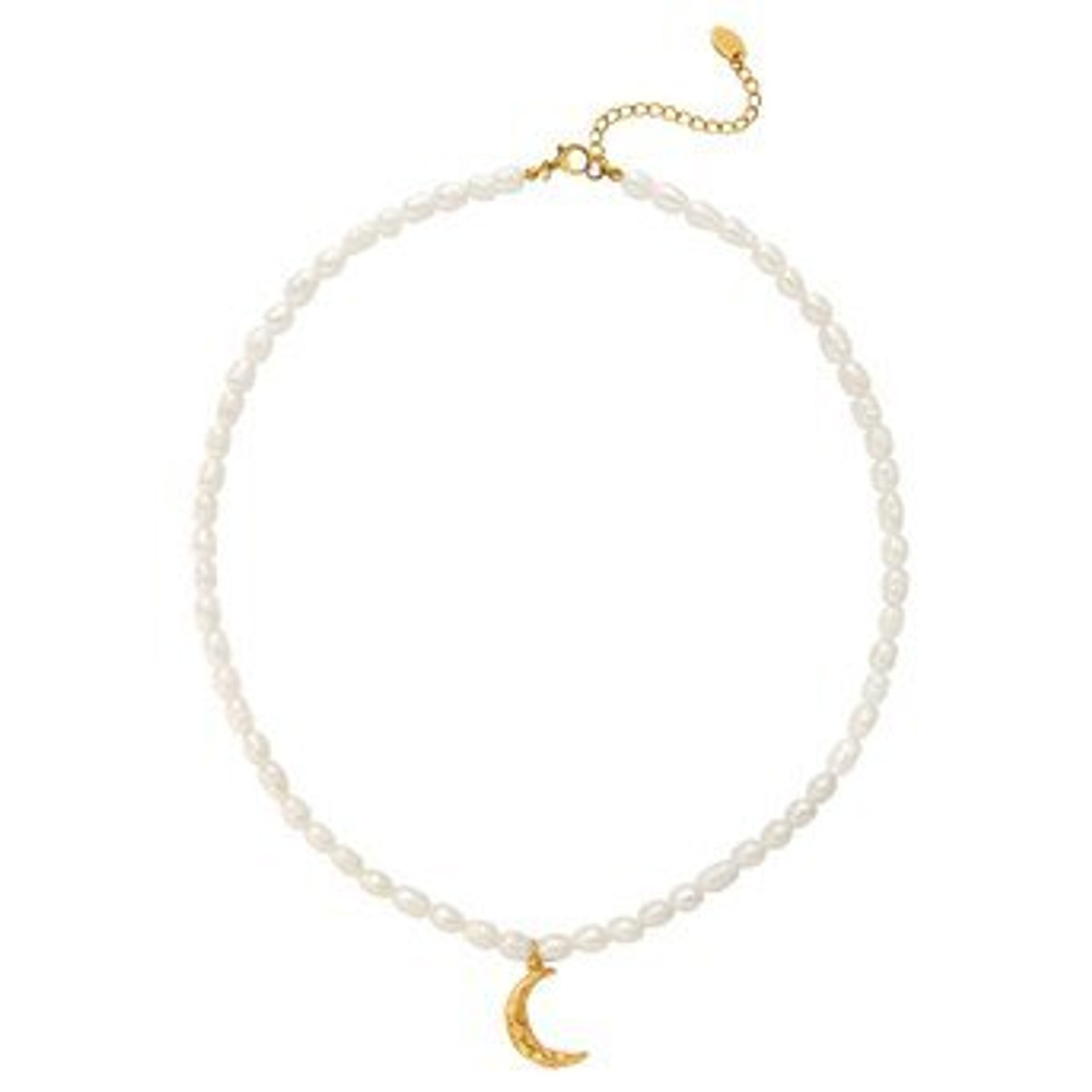 Lunar Luster, 18K gold plated Stainless steel necklace