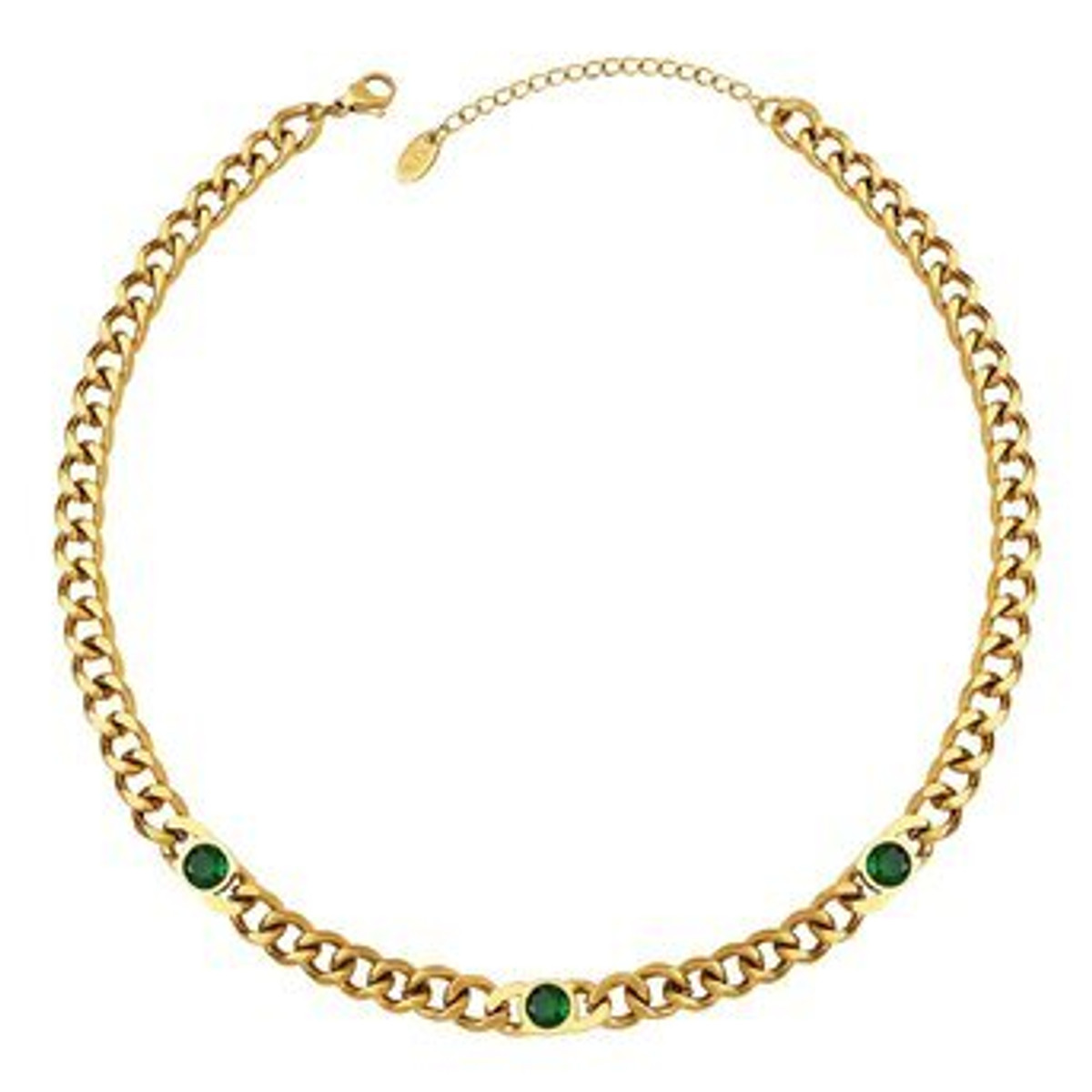 Lūceō Perfection, 18K gold plated Stainless steel necklace