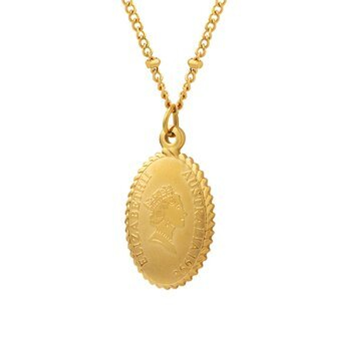 Omniscience Royalty, 18K gold plated Stainless steel necklace