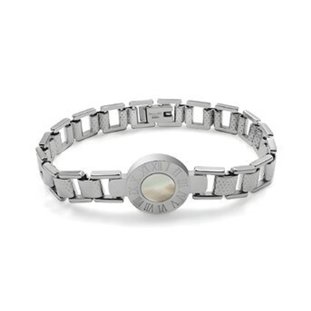 Roman Time, Stainless steel bracelet