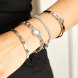 Roman Time, Stainless steel bracelet