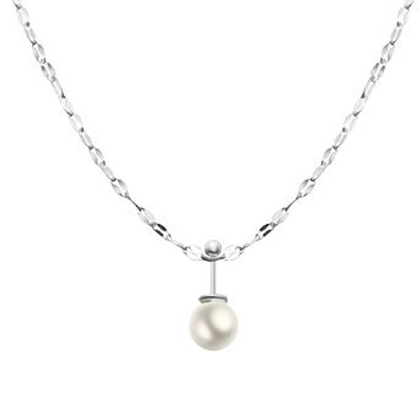 Pearl Drop, Stainless steel necklace