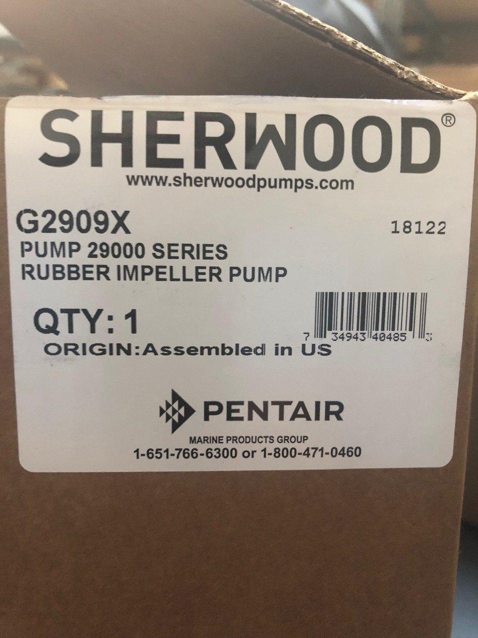 Sherwood G2909X replaces G1817X - Marine Pump Direct