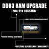 2GB 204-Pin DDR3-1066 PC3-8500 Sodimm (1Rx8) RAM | Arch Memory