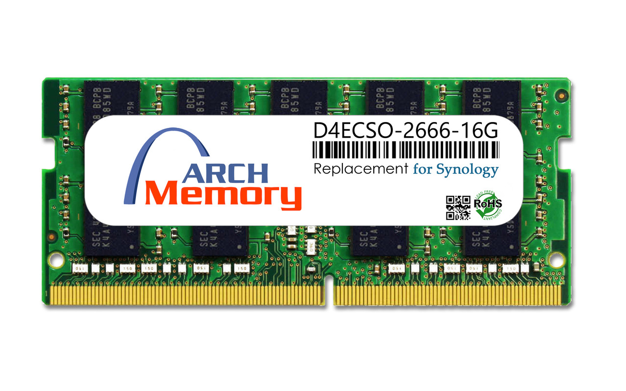 16GB D4ECSO-2666-16G 260-Pin DDR4-2666 PC4-21300 ECC Sodimm RAM | Memory  for Synology
