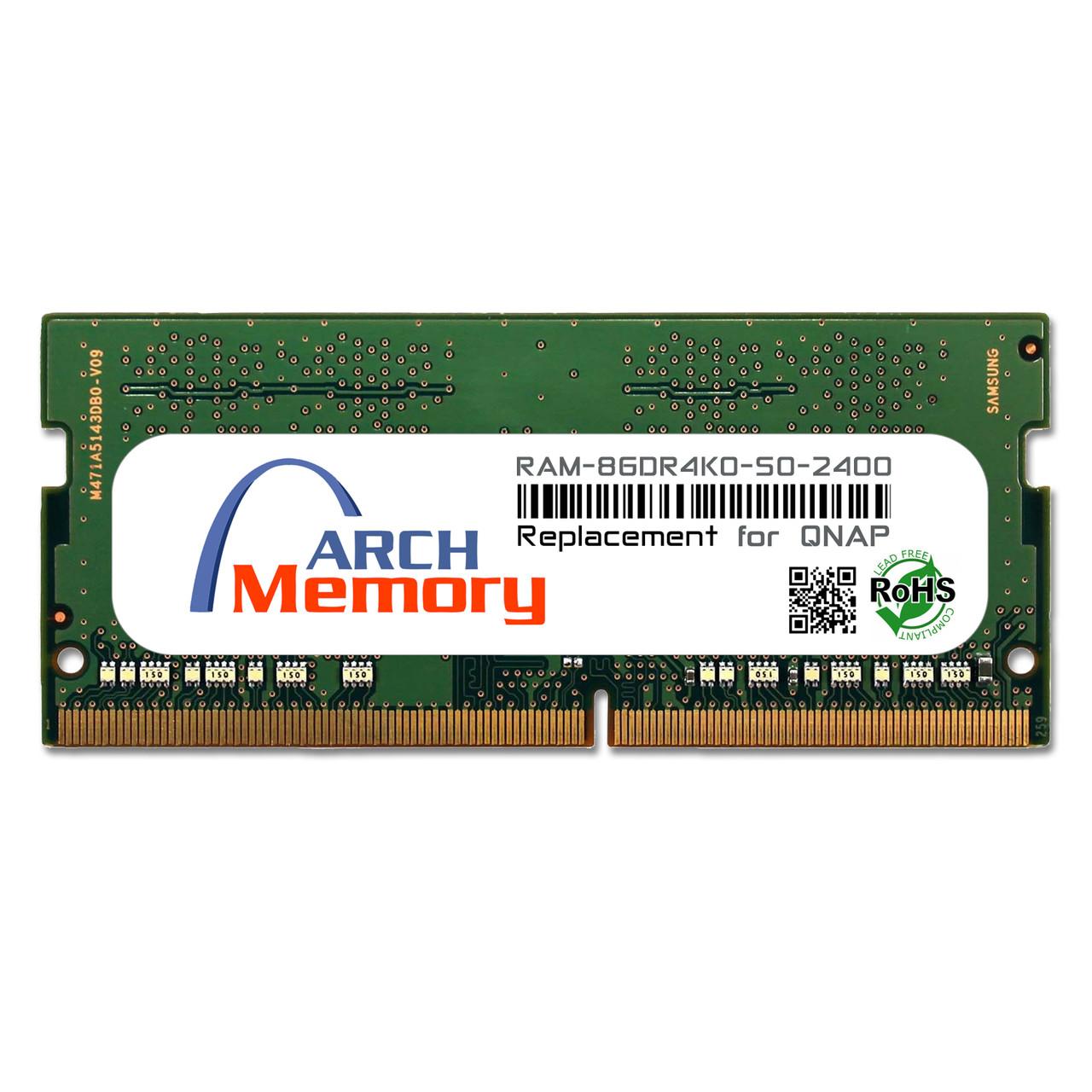Arch Memory Replacement for Qnap RAM-8GDR4K0-SO-2400 8 GB DDR4-2400 PC4-19200 260-Pin So-dimm RAM K0 Version