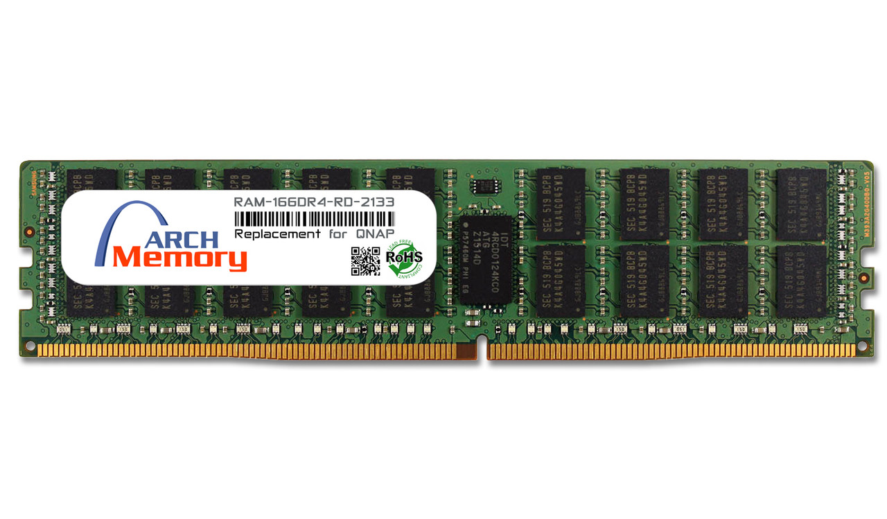 16GB RAM-16GDR4-RD-2133 DDR4-2133 PC4-17000 288-Pin Registered RDIMM RAM | Memory for QNAP