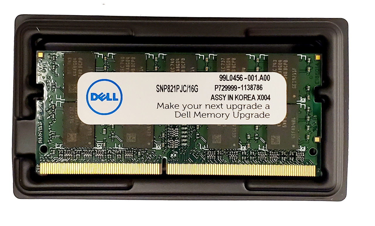 Dell 16GB 2Rx8 DDR4-2400MHz SODIMM Memory Module PN: SNP821PJC/16G