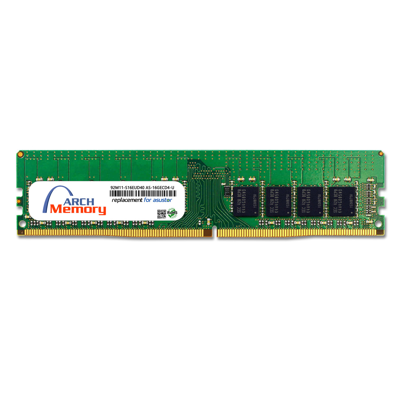 eBay*16GB 92M11-S16EUD40 AS-16GECD4-U DDR4-2666 288-Pin ECC Udimm RAM