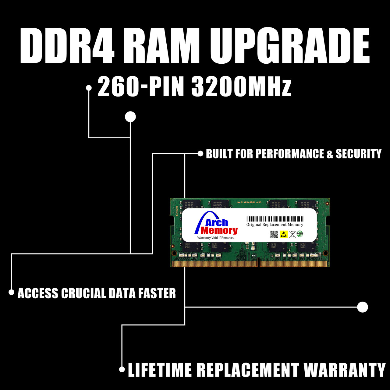 4GB AS-4GD4 92M11-S4D40 Memory for Asustor AS5304T Product Specs