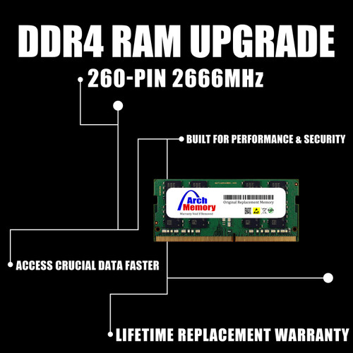 8GB KSM26SES8/8MR 260-Pin DDR4 2666MHz ECC SODIMM RAM | Kingston Replacement Memory