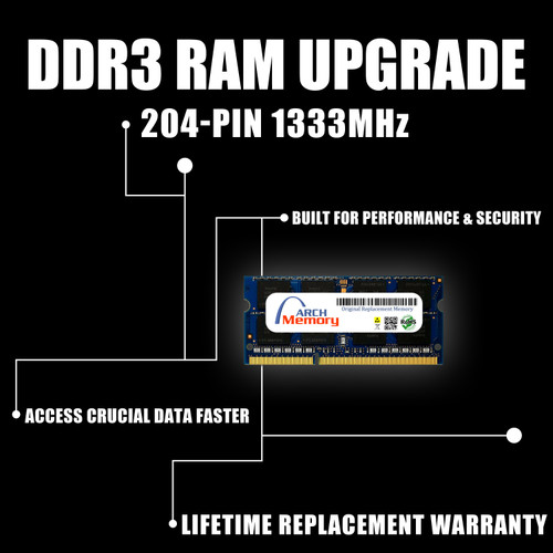 2GB  92M11-S2000 AS-RAM2G  DDR3-1333 204-Pin Sodimm RAM | Memory for Asustor