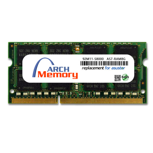 8GB  92M11-S8000 AS7-RAM8G  DDR3-1600 204-Pin So-dimm RAM | Memory for Asustor