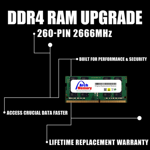 16GB 260-Pin DDR4 2666 MHz ECC So-dimm RAM M474A2K43BB1-CTD | Samsung Replacement Memory