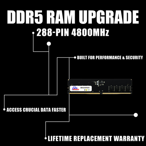 32GB Alienware Aurora R13 288-Pin DDR5 UDIMM Memory RAM Upgrade Specs