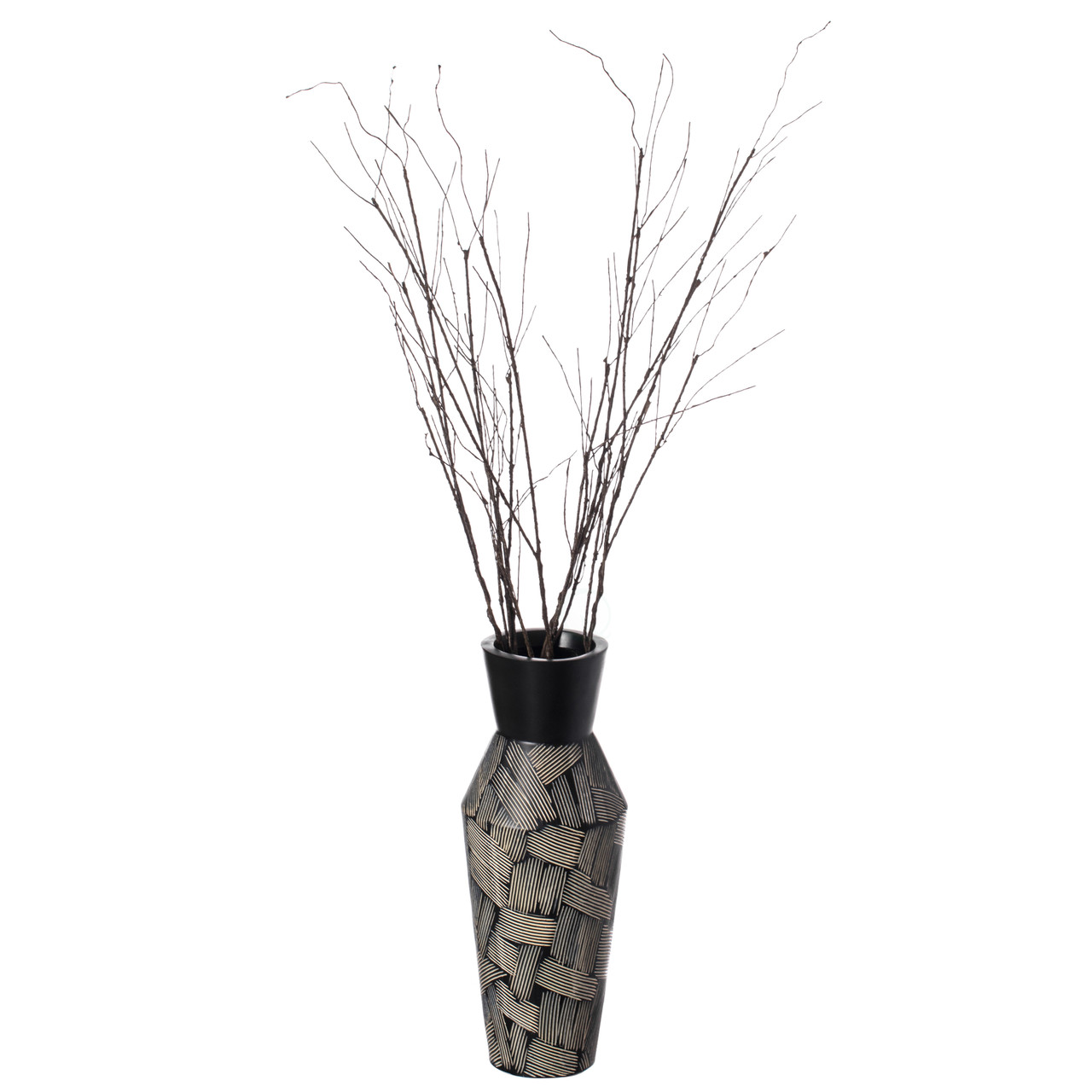 SEWACC 3pcs Artificial Tree Branch Decorative Branches for Vases Tall Table  Bouquet Centerpiece Black Branches Tree Craft Twigs Fake Branches