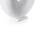 White Modern Round Flat Doughnut Hole Vase