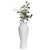 Modern floor vase, White Unique Trumpet Floor Vase, Home Interior Decoration, Modern Floor Vase, Tall Floor Vases for Entryway and Living Room and Office, 24 inch