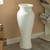 Modern floor vase, White Unique Trumpet Floor Vase, Home Interior Decoration, Modern Floor Vase, Tall Floor Vases for Entryway and Living Room and Office, 24 inch