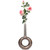 Decorative Centerpiece Aluminium-Casted Table Flower Vase, Two Tone Brass Antique 22.75 Inch