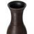 Tall Decorative Modern Ribbed Trumpet Design Brown Floor Vase - Contemporary Home Decor, Stylish Accent Piece for Living Room, Dining Room, or Entryway - Statement Vase for Flowers and Greenery