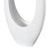 Modern Decorative White Oval Centerpiece Vase Wedding Flower Stand Holder, for Living Room, Entryway or Dining Room, 40 inch