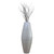 Uniquewise Bamboo Cylinder Shaped Floor Vase  - Handcrafted Tall Decorative Vase - Ideal for Dining Room, Living Room, and Entryway - Elegant Statement Piece for Home Decoration and Stylish Ambiance Enhancement