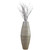 Uniquewise Bamboo Cylinder Shaped Floor Vase  - Handcrafted Tall Decorative Vase - Ideal for Dining Room, Living Room, and Entryway - Elegant Statement Piece for Home Decoration and Stylish Ambiance Enhancement