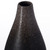 6 Inch Modern Decorative Ceramic Table Vase Ripped Design Tear Drop Shape Flower Holder, Black