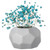 Contemporary White Ceramic Unique Shaped Table Vase Flower Holder