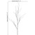 Brown Artificial Dried Curly Twig Tree Branch Stem for Home Decoration and Wedding Craft, 37 Inch