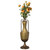 Decorative Antique Style Metal Jug Floor Vase with 2 Handles - Vintage Inspired Rustic Design for Entryway, Living Room, or Dining Room - Tall Elegant Home Decor Accent - Classic Metal Vase