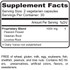 Calm & Composed Supplement Facts Panel