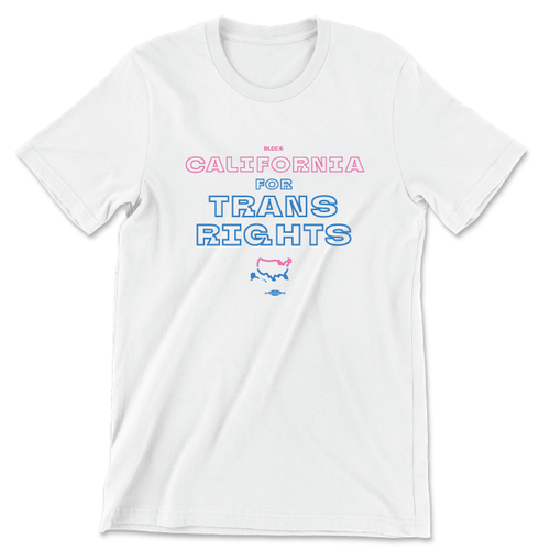 California For Trans Rights (Unisex White Tee) California For Trans Rights (Unisex White Tee)